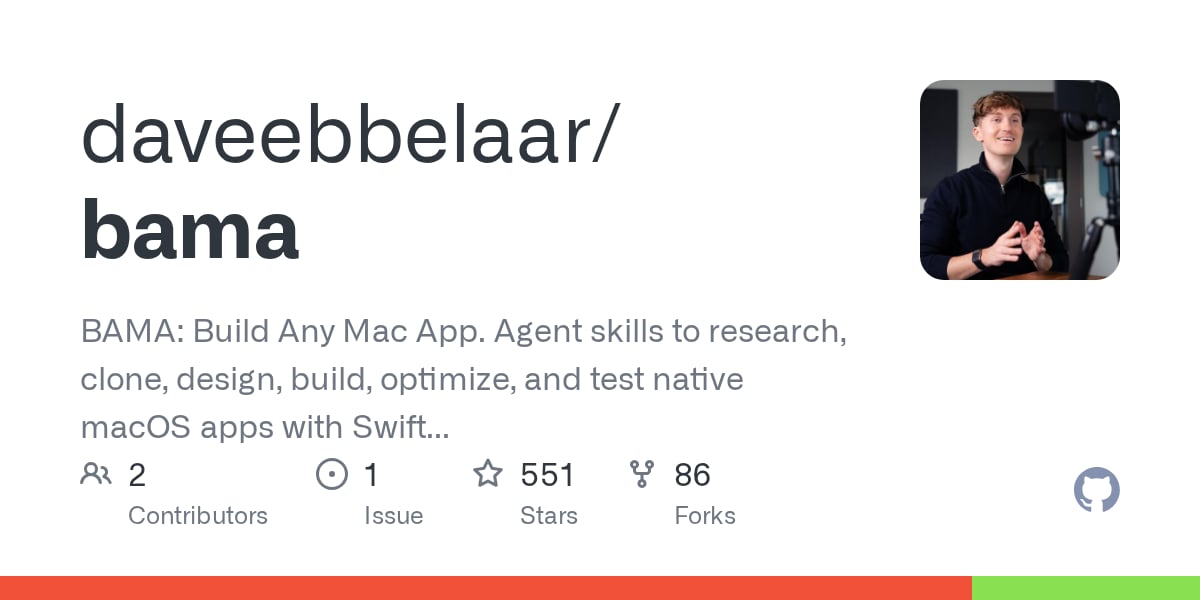 You are currently viewing BAMA biến agent AI thành dev macOS, clone app thành Swift và SwiftUI