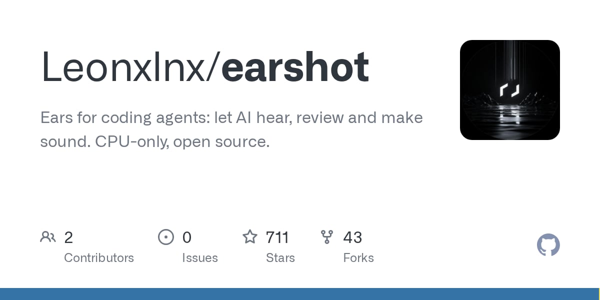 You are currently viewing earshot: cho AI coding agent nghe được âm thanh nó tạo ra