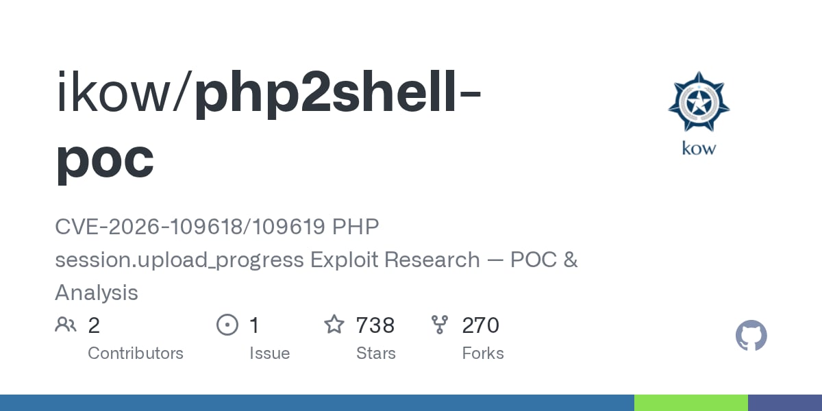 You are currently viewing php2shell-poc và hai CVE PHP pre-auth RCE ảnh hưởng 78% website