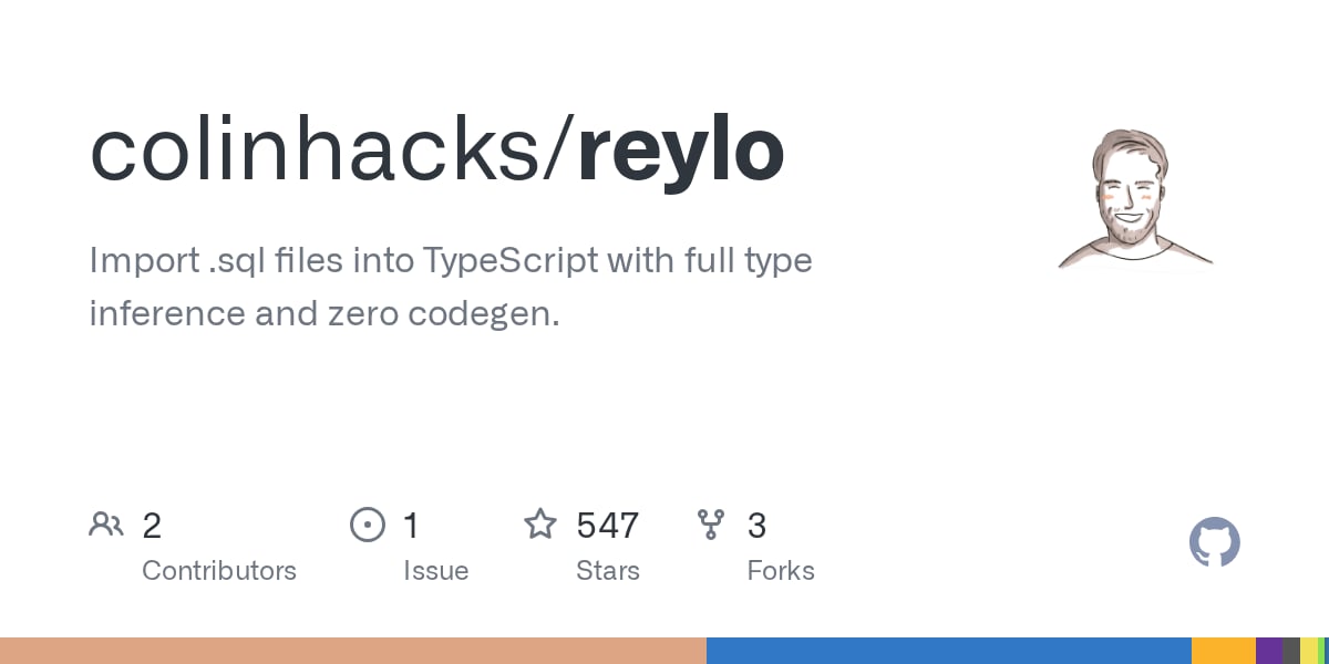 Read more about the article Reylo: import file .sql vào TypeScript với type inference đầy đủ, không cần codegen