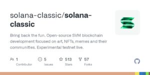 Read more about the article Solana Classic: repo Rust cho SVM tập trung vào NFT, meme và cộng đồng